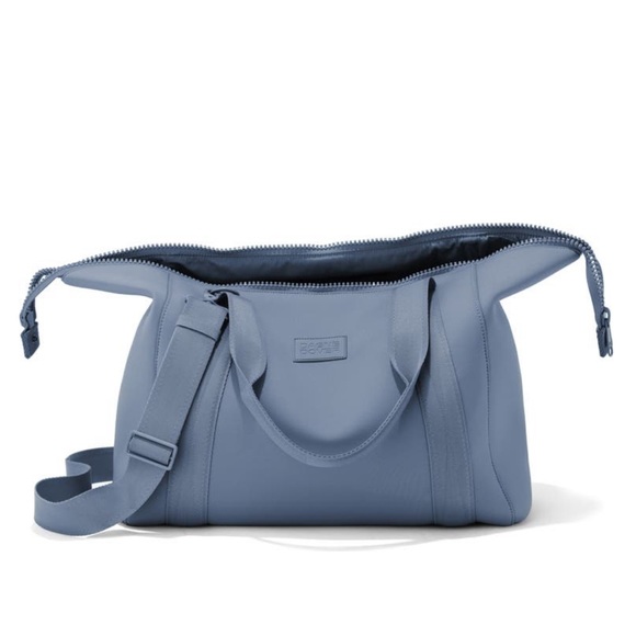 Dagne Dover Large Neoprene Carryall Duffle Bag NWT Ash Blue - Picture 7 of 11
